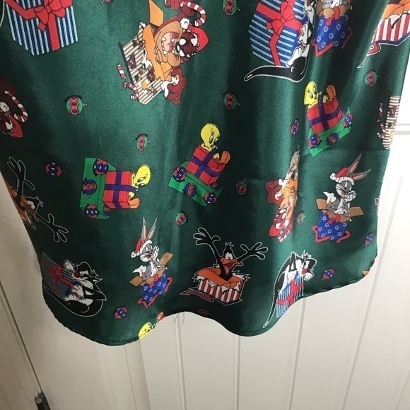 Vintage 90’s Looney Tunes Christmas Slip Dress Size Medium. - Picture 7 of 10